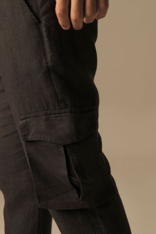 Linen cargo pants