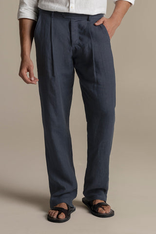 Îlot Colombia, Linen prive pants, Men's swim shorts, Summer, Beach