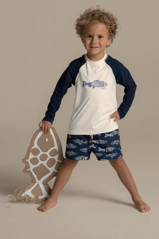 Îlot Internacional, Kids lycra shirt, Men's swim shorts, Summer, Beach