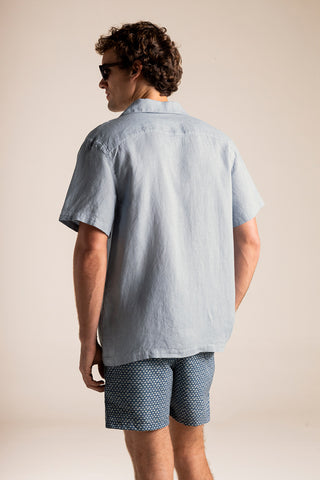 Classic fit linen shirt