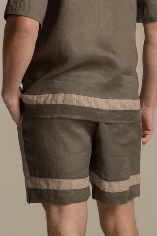 Îlot Internacional, Faro linen shorts, Men's swim shorts, Summer, Beach, Men's clothing