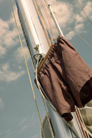 Îlot Internacional, Linen shorts, Summer, Men's Beachwear, Vacation Clothing