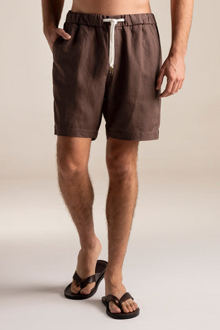 Îlot Internacional, Linen shorts, Summer, Men's Beachwear, Vacation Clothing