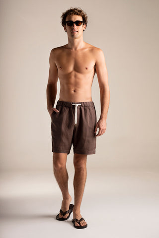 Îlot Internacional, Linen shorts, Summer, Men's Beachwear, Vacation Clothing