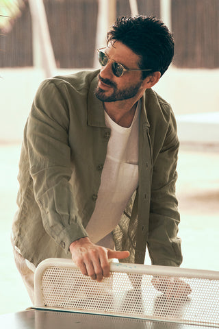 Linen overshirt
