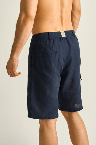 Ilot, Linen cargo bermuda, Ref.BH39041, Ilot/Men, Linen,Shorts Men