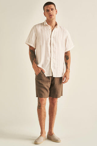 Ilot, Linen Bermuda, Ref.BH36C32, Ilot/Men, Linen,Shorts Men