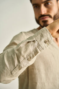 Ilot, Linen shirt, Ref.SH73041, Ilot/Men, Linen, Shirt Men
