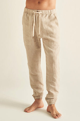 Ilot, Linen jogger pants Ref.PH35K32, Ilot/Men, Linen, Pant