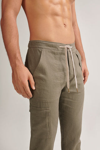 Îlot, Cargo pants, Ref.PH46042, Linen, Pant