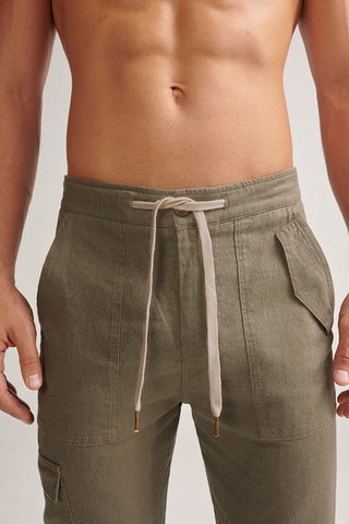 Îlot, Cargo pants, Ref.PH46042, Linen, Pant