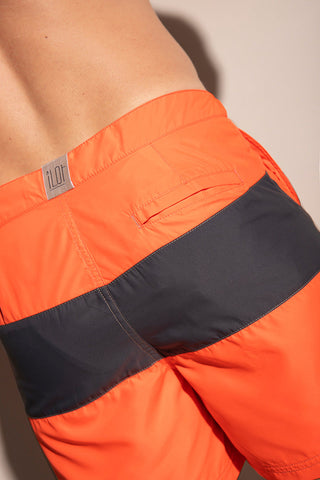 Shorts de baño con corte surfero