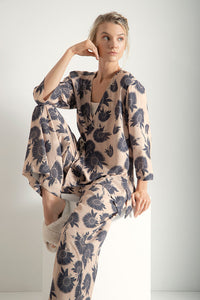Capri pajama set x 3, Kimono, trousers and top